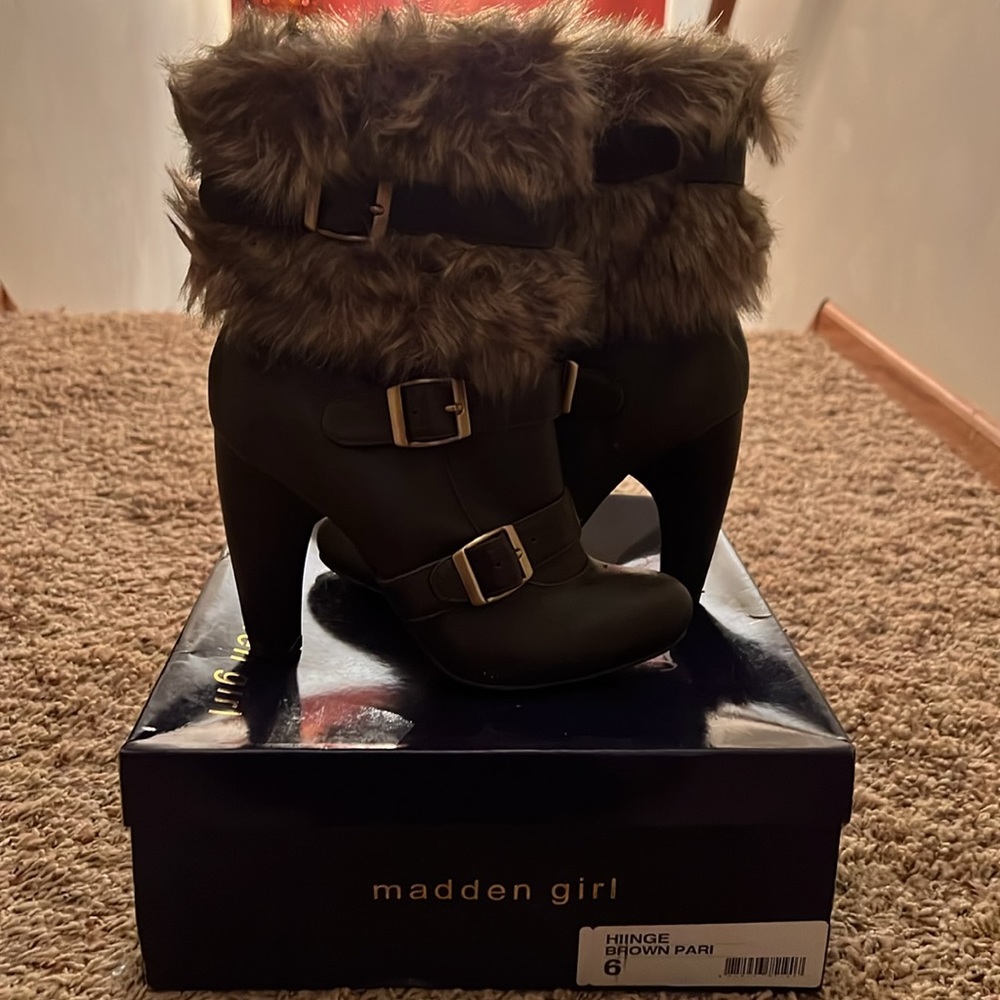 Brown Fur Boots